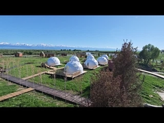 Otel Su geçirmez Geodezik Glamping Dome Çadırları Fabrika Fiyatlı Ev Satılık