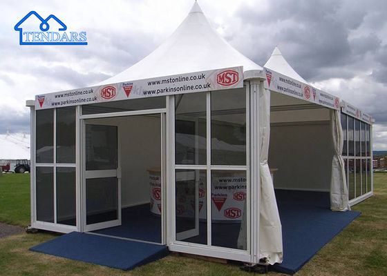 satın al UV-Dayanıklı / Yangın geçirmez / Su geçirmez Özel Yeni PVC Alüminyum Çerçeve Marquee Pagoda Çadır Çadırı Çevrimiçi üretim