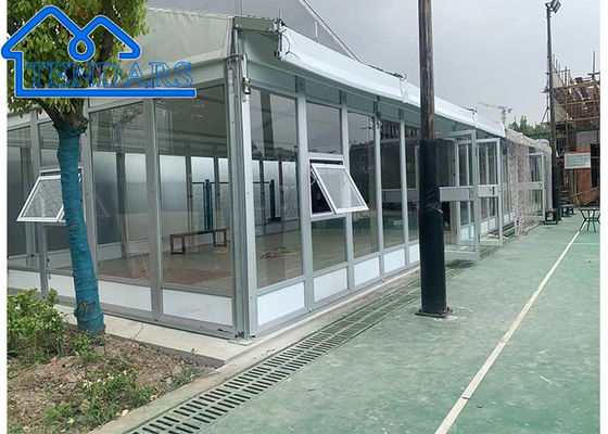 satın al 6061 / T6 Alüminyum 12x15m Ağır Hizmet Tipi Kayar Çadır Yangına Dayanıklı Kanopi Dış Mekan Mekanları için Hızlı Montaj Çevrimiçi üretim