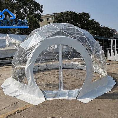 satın al Açık hava lüks şeffaf igloo çatısı glamping PVC jeodezik kubbe otel çadırı online manufacture