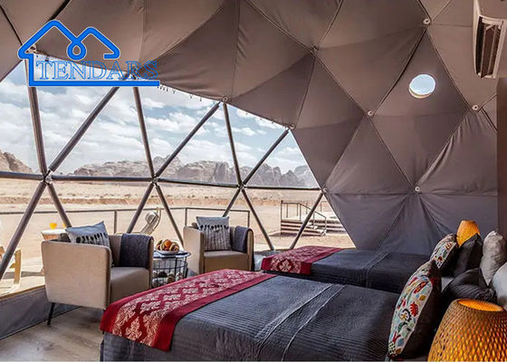 satın al Yeni Tasarım Otel Polikarbonat Kubbe Glamping Çadırı Modüler Prefab PC Kristal Balon Kubbe Resor Evi online manufacture