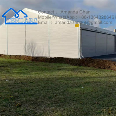 satın al Özel Renk ve Boyut Büyük Alüminyum Çerçeve PVC Bir Şekil Dış Depo Çadırı Satılık online manufacture
