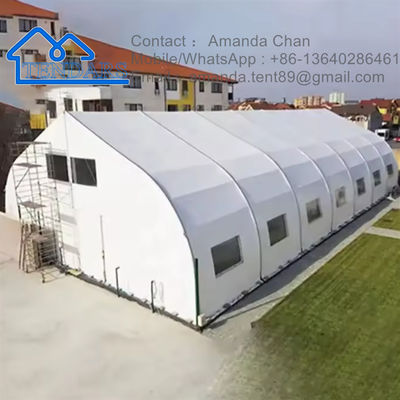 satın al Su geçirmez ve yangın geçirmez alüminyum yapısı özel dış depo için büyük kanopi depolama çadırı online manufacture
