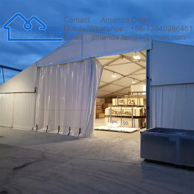 satın al Fabrika fiyatı Büyük depo çadırı ve garajları ile açık PVC çatı satılıyor online manufacture
