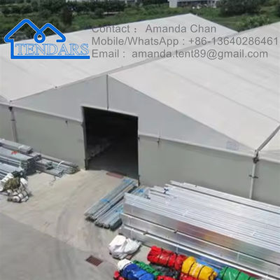 satın al Özel Boyut Su Dayanıklı Alüminyum Yapısı Depo Çadırı Endüstriyel Tuval Depo Çadırı online manufacture