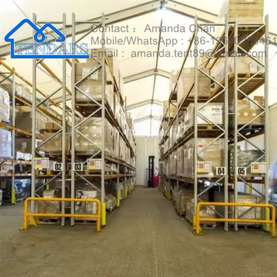 satın al Özel Boyut Beyaz Ticari Ağır Alüminyum Çerçeve Marquee Pvc Çatı Depo çadırı online manufacture