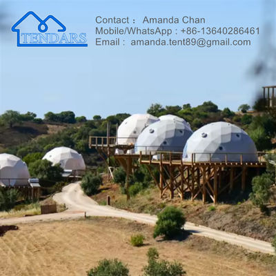 satın al Su geçirmez, yangın geçirmez, güneş geçirmez Igloo Kış Kubbe Otel Çadırı Açık Hava Kampı için Jeodezik Çadır online manufacture