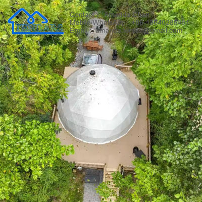 satın al Ticari Kubbe Çadırı Açık Igloo Glamping Çadırı Banyo ile Geodezik Kubbe Çadırı online manufacture