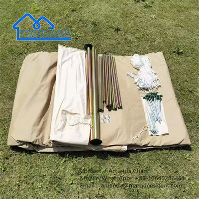 satın al Su geçirmez Dış Safari Glamping Kanvas Çadırı Çatılı Yağmur Çadırı online manufacture