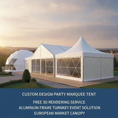 satın al Özel Tasarım Parti Marquee Çadır Ücretsiz 3D Rendering Servisi Alüminyum Çerçeve Anahtarlı Etkinlik Çözümü Avrupa Pazarı Kanopisi Çevrimiçi üretim