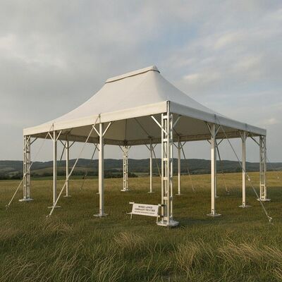 satın al Rüzgar Yükü 100kmh Tested Party Marquee Çadır Heavy Duty Anchored Frame Alüminyum Mühendislik Sertifikalı Çatı Yapısı Çevrimiçi üretim