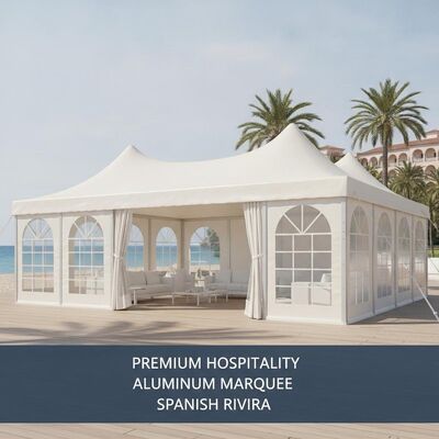 satın al Premium Ağırlama Alüminyum Parti Marquee Çadır İspanyol Oteller Tatil Köyleri Plaj Kulüpleri için Deniz Sınıfı Kaplama Çevrimiçi üretim