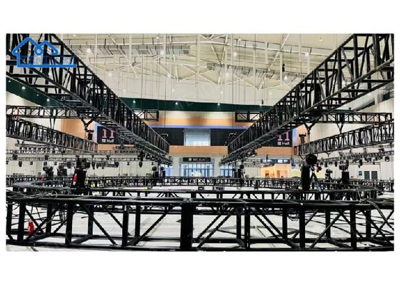2m Bölüm Bolt Bağlantı Alüminyum Sahne Truss 6061-T6 Konser Sahneleri için Alüminyum Kare Şekil