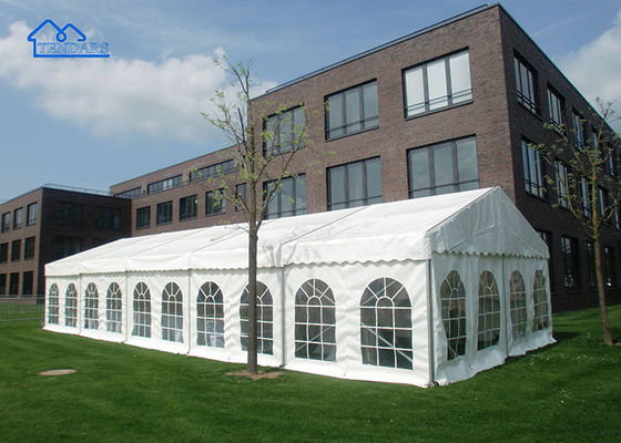 Galvanizli Çelik Çerçeve 4x4m Parti Marquee Çadırı 850g/m2 Doğum Günü Kutlamaları için PVC Kumaş Hızlı Montajı