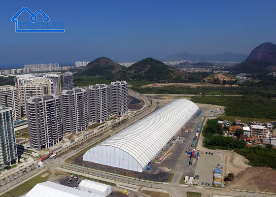 Büyük Spor Çadırı Çatı Alüminyum Alaşım Su geçirmez PVC Malzemesi