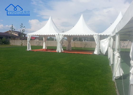 Özel Beyaz PVC Su geçirmez Düğün Alüminyum Pagoda Çadırı Pagoda Çadırı Satılık