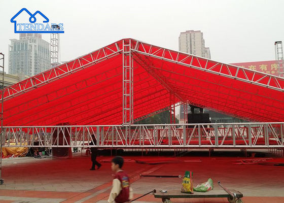 Modüler Alüminyum Sahne Truss Çelik Ekran Konser Sahne Totem Ekranı İçin Ağır Işık Truss