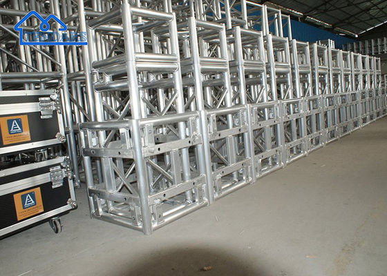Alüminyum Ağır Alloy Gümüş 300mm Sahne Işık Çubuğu Sergi İçin