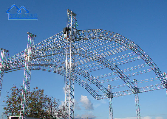 İsteğe bağlı Özel Alüminyum Truss Flex Totem Aksesuarları DJ Ekipman Parti Çadırı için