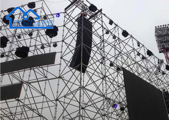 Square Structures Spigot Modüler Sahne Çerçeve Alüminyum Truss Sistemi Açık Açık Konsert Etkinliği İçin