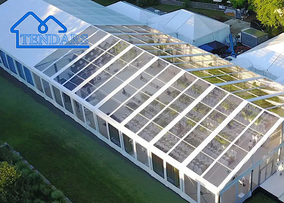 Ticaret Fuarı Beyaz PVC Düğün Çadırları Düğün Partisi Çadır Çadır Düğün Ayarları