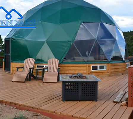 Alüminyum Alaşım Çerçeve Bahçe Igloo Otel Jeodezik Cam Kubbe Çadırlar Glamping