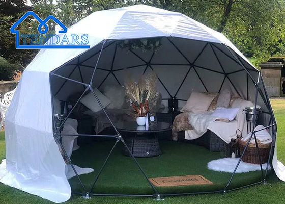Özel Geo Dome Çadırları Döner Kapılı Ticari Açık Açık Aile Glamping Çadırı