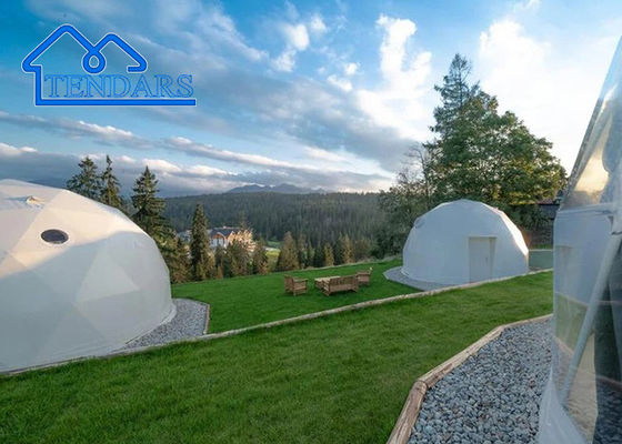 Ticari Koruma Kombine PVC UV Igloo Kubbe Çadırı Açık Hava Etkinlikleri İçin