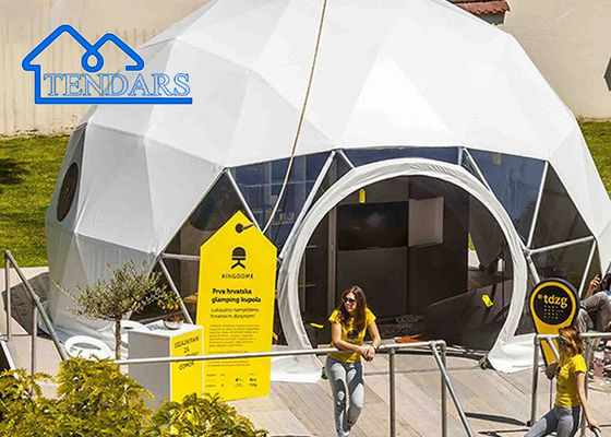 UV Dirençli Ticari Kubbe Çadırı Restoran Açık Yemek Glamping
