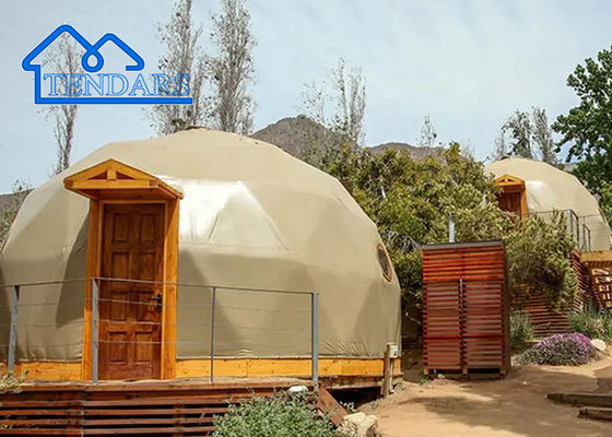 8m çaplı igloo jeodezik kubbesi çelik yapısı kamp çadırı yuvarlak kubbesi glamping çadırı ticaret fuarı için