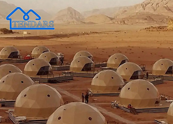 Özel Geodezik Kubbe Çadırı Ticari Büyük Geodezik Parti Açık Hava Lüks Glamping Çadırları PVC Kubbeleri