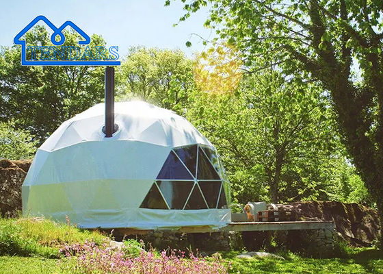 Özel Igloo Lüks Dış PVC Kubbe Otel Evi Jeodezik Kubbe Glamping Çadırı Satılık