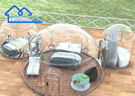 Özel Boyutlu UV Dirençli Su ve Yangın geçirmez Lüks Glamping Otel Çadırı Satılık