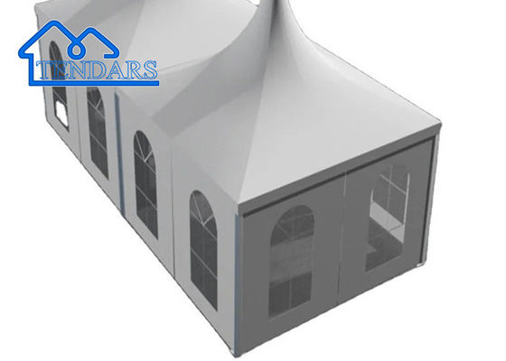 Alüminyum 5*5m Beyaz Dış PVC Pagoda Çadırları Etkinlik, Parti, Ticaret Fuarı, Veb, Satılık