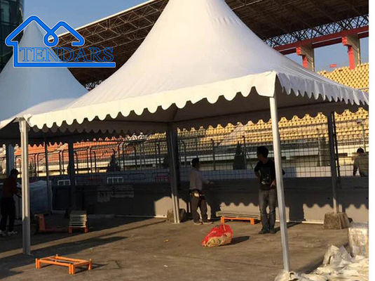 Dışarıda Özel Beyaz UV Dayanıklı Alüminyum Çerçeve PVC Parti Pagoda Çadırı