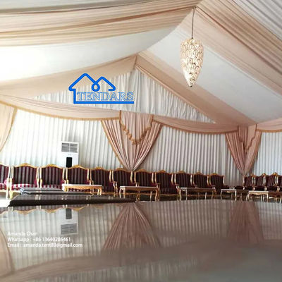 Özel Su Geçirmez UV Dayanıklı Yangın Geciktirici Alüminyum Yapı Beyaz Pagoda Düğün Çerçeve Çadırı