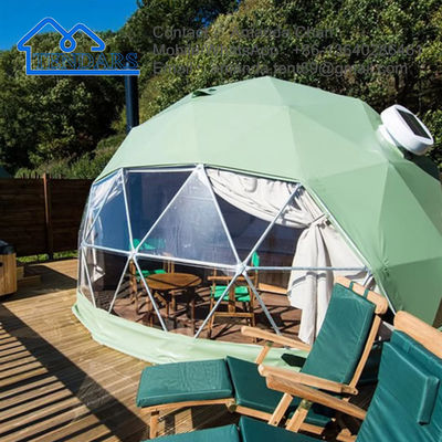 Su geçirmez ticari jeodezik kubbe sera bahçesi igloo kubbe çadırı glamping ve otel tesisi için
