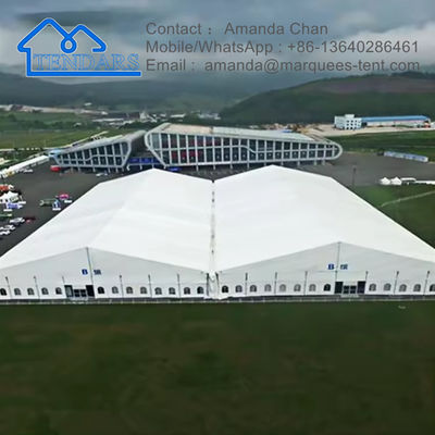 Çıkarılabilir Ultra Büyük Parti Çadırları Alüminyum Alaşım Çerçeve Pencere Yan Duvar Çatı Yapısı