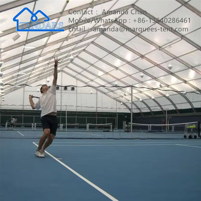 Spor Marquee Alüminyum Alaşım Çerçeve Eğimli Çadır Tenis Sahası Spor Çadırı