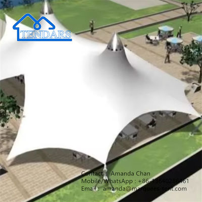 Resort Villa Landscape Çadır PVDF Membran Yapısı Çadır Açık Hava Parkı için