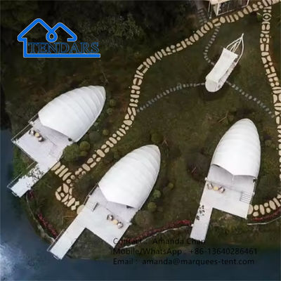 Açık Hava Kampı Kabuk Gölge Çadırları Ev Resort Lüks Çadır Glamping için