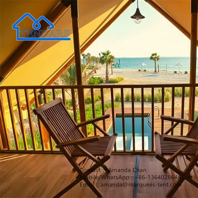 Özel Su geçirmez Tuval Glamping Kamp Sahası Safari Otel Çadırları Resort