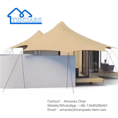 Ahşap Yapı Büyük Alan Açık Glamping Otel Çadırı Kendin için Gerekli