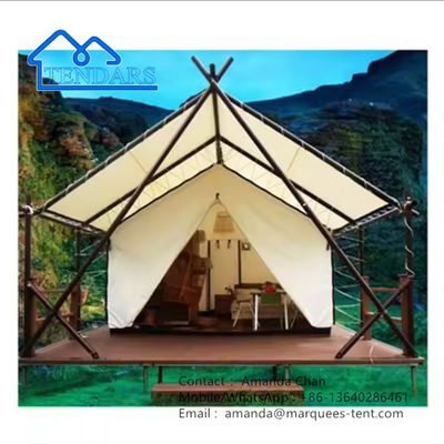 Fabrika Lüks Özel Yeni Tasarımlı Safari Çadırı Su geçirmez Resort Çadırı Tuval