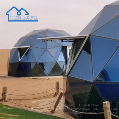 Açık Alüminyum Kamp Oteli Kubbe Evi Cam Çadırı Glamping Etkinliği