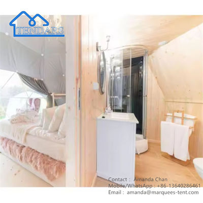 PVC Kubbe Çadırı Ticaret Fuarı Çadırı Kamp Resort Çadırı Otel İçin Yuvarlak Kapılı Çadır