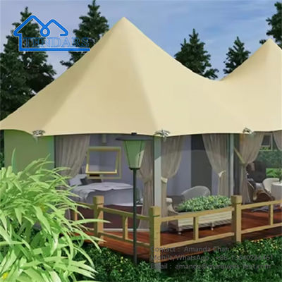 Açık Hava Sıcak Dip Galvanizing Yapısı Su geçirmez Kamp Otel Çadırı Resort için