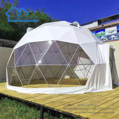 Kış Igloo Geodezik Kubbe Ev Çadırı Otel Glamping Kubbe Çadırı Açık Hava için