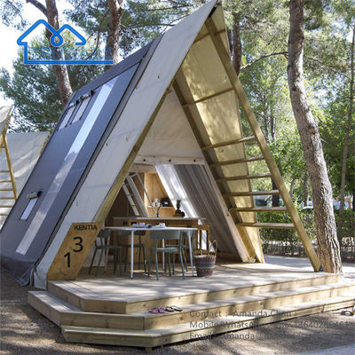 Lüks Otel Çadırı Kalınlaştırılmış Kumaş Çatı Kamp Safari Çadırı Açık Hava