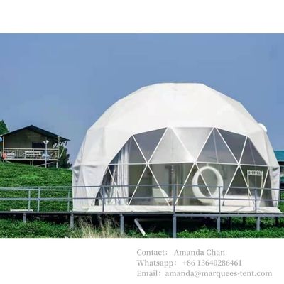 Yeni Tasarım Özel Glamping Kubbe Çadır Kubbe Çadırlar Dışarıdaki Cam Kubbe Tend Dışarı Banyo